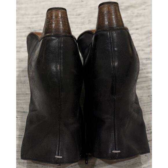 Maison Martin Margiela Line 22 Black Leather Ankle Boots Made in Italy Size 40.5 - Picture 3 of 10